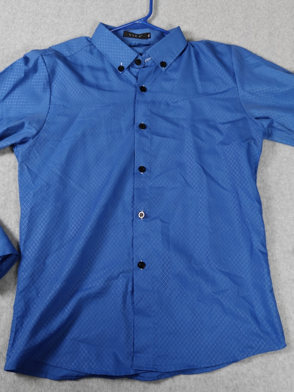 Kids Blue Button-Down Dress Shirt Size XL